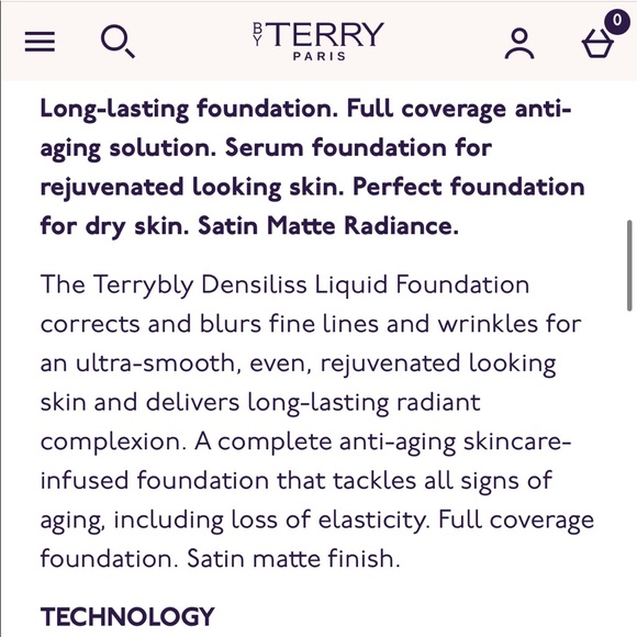 NIB ByTerry Terrybly Densiliss foundation 02 Cream Ivory - Picture 8 of 9